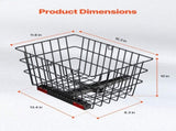 Scooter Rear Basket, Heavy Duty Metal Wire Basket with Handle, Spacious Cargo Basket, Works with V952-CKHXJSSZWNCBHGDPJV0