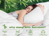 4 Piece Ultra Soft Bamboo Breathable Sheet Set -Hotel 2000TC Breathable Bed Sheets Set with 37 V1317-BAMBOO-AUK-4JT-WHITE