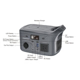 320W Portable Power Station JumpsPower Wireless Battery Charger 307Wh LED Light V274-VE-JP-PPS-AC320