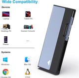BENFEI 345GY M.2 NVME SATA SSD Enclosure, 10 Gbps USB Type-C/Type-A to NVME PCI-E SATA M-Key/ V28-ELEBEN345GY