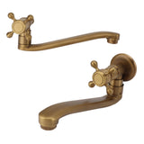 Antique Garden Faucet with Extended Spout Antifreezing Copper Wall Mount Single Cold Water Tap for V1294-YM0706-3112230063011