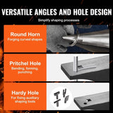 VEVOR Single Horn Anvil, 66Lbs Cast Steel Anvil, High Hardness Rugged Round Horn Anvil Blacksmith, V952-ZTZ66LBLONDON0TMFV0
