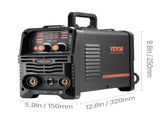 MIG, 130Amp Synergic Mig Welding Machine, 3-in-1 Flux Core MIG/Stick/Lift TIG Multi-Process V952-MIGYXHJ3H113QH258V3