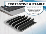 Multiple Laptop Holder Vertical Adjustable Laptop Vertical Stand Holds 5 Devices, Fits All Laptops V1370-AZ4-05441