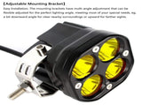 Yellow Led Pods Lights 3Inch 40W Led Driving Off Road Lighting 12V 24V Spot Cube Light Bar for 4WD V1369-AZ3-W-01183