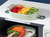 Lunch Box, Stackable 3 Layerss, Portable Large Capacity Leakproof Bento Box, Food V1369-AZ3-W-15303