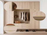 10 pieces - 150*40*17.5 mm - Cabinets - Drawers - Concealed - Aluminum alloy V1188-MS101-02999-1