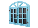 Hanging Chalkboard Sign Wooden Erasable Window Frame Shaped Hanging Message Board for Coffee Shop V1294-YM0901-3115250098511