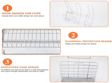 Metal Dish Drying Rack Kitchen-2-Tier with Drain Board V178-17945