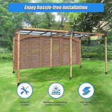 Roof Pergola Gazebo Shed Matte Black Steel Brackets DIY Kits V63-847731