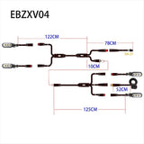 Electric Bicycle Turn Signal V04 12V Waterproof Cable LED Flashing Conversion Kits V1370-AZ4-11701