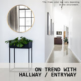 2 Set Wall Mirror Round Aluminum Frame Bathroom 70cm GOLD V274-FT-BM-ALUR-GLD70-X2