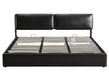 Artiss King Bed Frame Gas Lift Storage 3 Drawers Adjustable Headboard Platform Bed Black BFRAME-G-APEX-K-BK-ABC