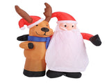 1.6m Xmas Old Men and Deer Model Santa and Reindeer LED Lights Outdoor V1294-YM0901-3115240075012