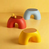 Stool Rainbow Shape Footstool Kids Step Seat for Living Room Indoor Furniture Children'S Toy Red V1366-AZ2-W-21839