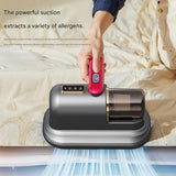 Greyish-purple Wireless Mite Vacuum Cleaner with UV Light - High Suction Handheld Bed Dust Mite V888-ELOSUNG51231
