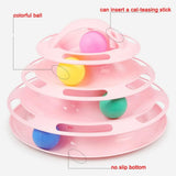 Cat Toy Four Layer Turntable Feather Teaser cat Stick Teaser cat Toy cat Turntable Interactive Toy V1370-AZ4-00073