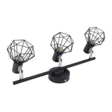 3 Light Track Lighting Kit Rotatable Heads Matte Black Finish Modern Fashionable Ceiling Spotlight V1294-YM0703-3119230081211