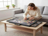 1000 Piece Felt Jigsaw Puzzle Board with 6 Drawers Portable Table V63-955231