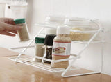 Kitchen Countertop Storage Rack Space Saving Multifunctional 2 Tiers Spice Toiletries Makeup Counter V1294-YM0710-3118230202212