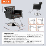 VEVOR Salon Chair, Barber Chair for Hair Stylist, Styling Chair with Heavy Duty Hydraulic Pump, 360&deg; V952-SLYZ3037485Y9L3ETV0