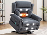 Artiss Electric Recliner Chair Power Lift Massage Heated Recliner Sofa RECLINER-A20-LIN-GY