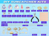Pack of 200 Suncatchers Craft Set Sun Craft Set with Hooks Chain Crystal Pendant Sun V1369-AZ3-W-13726