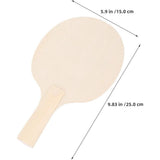 12Pcs DIY Wooden Ping Pong Paddle Blank Unpainted for Painting V1192-AZ-W-21481