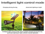 Solar Landscape SpotlightsOutdoor Led Waterproof Solar Powered Wall Lights 2-in-1 Adjustable Lights V1370-AZ4-19712