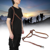 Leather Camera Strap Universal Adjustable Harness for DSLR Cameras DVBrown Right V1294-YM0901-3117200124212