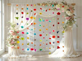 12 Pcs 5.9 ft Wildflower Garland Pre Strung, Extra Long Design, No Maintenance Needed, Soft and V1369-AZ3-W-12157