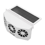 Solar Powered Car Cooler Large Wide Angle 3 Fans Deodorant Energy Saving Car Exhaust Ventilation Fan V1294-YM0716-3114220061411
