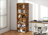Levede BookShelf Storage Shelves 6 Tier Bookcase Display Unit Organizer Cabinet CH1154-6-WA-S-AU
