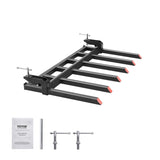 Clamp on Debris Forks to 1500 mm Bucket, 2000 kg Capacity Heavy Duty Clamp on Pallet Forks Bucket, V952-NYCDCC600000OIKRTV0