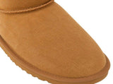 Jillaroo Womens UGG Boots Genuine Sheepskin Suede Leather Moccasins - Chestnut - 6 V563-GROSBY-401239-CHESTNUT-6
