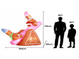 Jingle Jollys Christmas Inflatable Seesaw 1.8M Height LED Outdoor Decorations Illuminated XMAS-INF-SEESAW-6FT