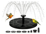 Solar Bird Bath Fountains, Solar Fountain Pump with 6 Nozzles, Free Standing Floating Solar Powered V1366-AZ2-W-11012