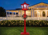 1.8M Christmas Lights Post Lamp LED Outdoor Decorations Jingle Jollys XMAS-MOT-LAMP-6FT-RED