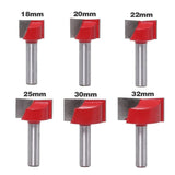 6Pcs 8mm Wood Cutter Cleaning Bottom Engraving Bits Solid Carbide Router Bit Woodworking Tools CNC V1107-145-90818-SIL-6PCS