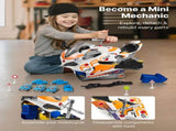 Motorcycle Engine Toy, 25 Pieces, Motorcycle Mechanic Toy with Removable Parts, Lights & Sounds, V952-MTCYQWJHSMTC9XG0X001V9
