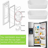 2X 240356401 Refrigerator Door Shelf Bin Compatible with FRS6HR5JW0, FFHS2622MBMA, FRS26RLECSR, V1366-AZ2-W-14509