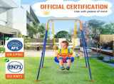 Swing Sets for Backyard, 3-in-1 Toddler Swing Set with 4 Sandbags, Foldable Metal Stand, Easy to V952-AXQQTZSL1RW07PILCV0