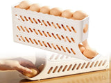 2026 Egg Holder for Fridge, Upgraded 4 Tiers Automatic Rolling Egg Dispenser, No Assembly Required V1258-DP02-F-39
