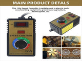 AC Motor Speed Controller - Adjustable 100V-120V & 15A Max, Electric Fan Variable Regulator US Plug V1366-AZ2-W-15846