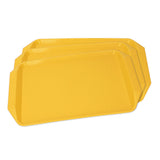 3PCS Colorful Food Tray Rectangle Thickened Binaural Plastic Tray Heat Resistance Stackable V1294-YM0523-3118220042015