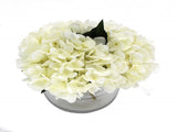 Premium Faux Hydrangea with Glass Vase 23cm V637-DP88014