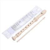 5X Beige-8 Holes Soprano Recorder with Cleaning Rod, German Style C Key Recorder for Kids Beginners V1370-AZ4-10030