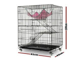 3 Level Rabbit Bird Cage Ferret Parrot Aviary Cat Rat Aviary Budgie Hamster Pet Cages Castor L V610-PET-CAT-CAT-L