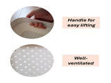 24x 5L Premium Plastic Storage Basket Container Box w/ Lid Dot Pattern V563-PB0527-1BOX