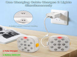 Rechargeable Submersible Pool Lights with Remote, IP68 Waterproof 16 Color Changing LED Lights with V1192-AZ-W-17158